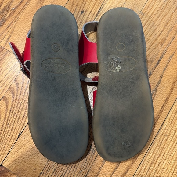 Footmates Tide Red Leather Sandals Sz 2 - Picture 11 of 11